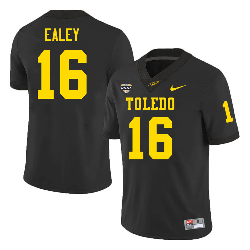 Chuck Ealey Toledo Jersey,Toledo Rockets #16 Chuck Ealey Jersey Youth College-Black